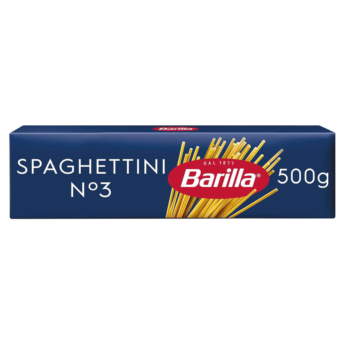 Pasta Barilla Classic Spaghettini Nr. 3 hochwertiger Hartweizen, immer al dente (1 x 500 g)
