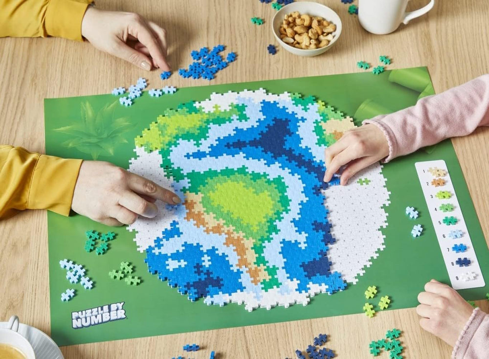 PLUS PLUS Earth Block Puzzle 800 Stück(e) Globus, Erde