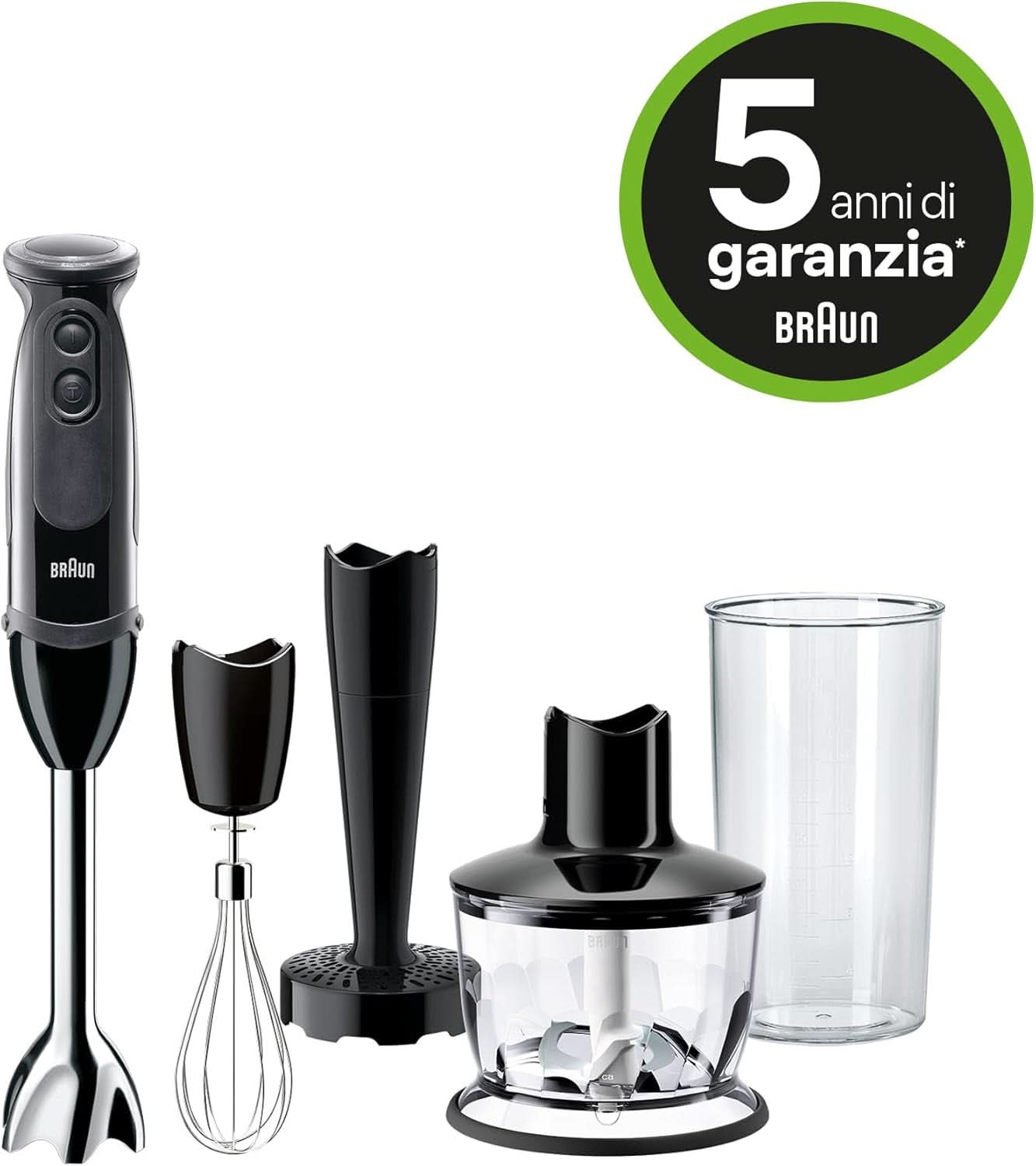 Braun Household Multiquick 5 MQ 5237 BK Standmixer 0,5 L Standmixer Schwarz 1000 W Küche Naty Shop