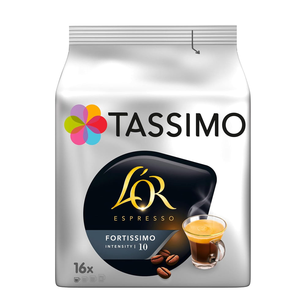 Tassimo Kapseln L'OR Espresso Fortissimo, 5 x 16 Pads, 80 Kaffeekapseln