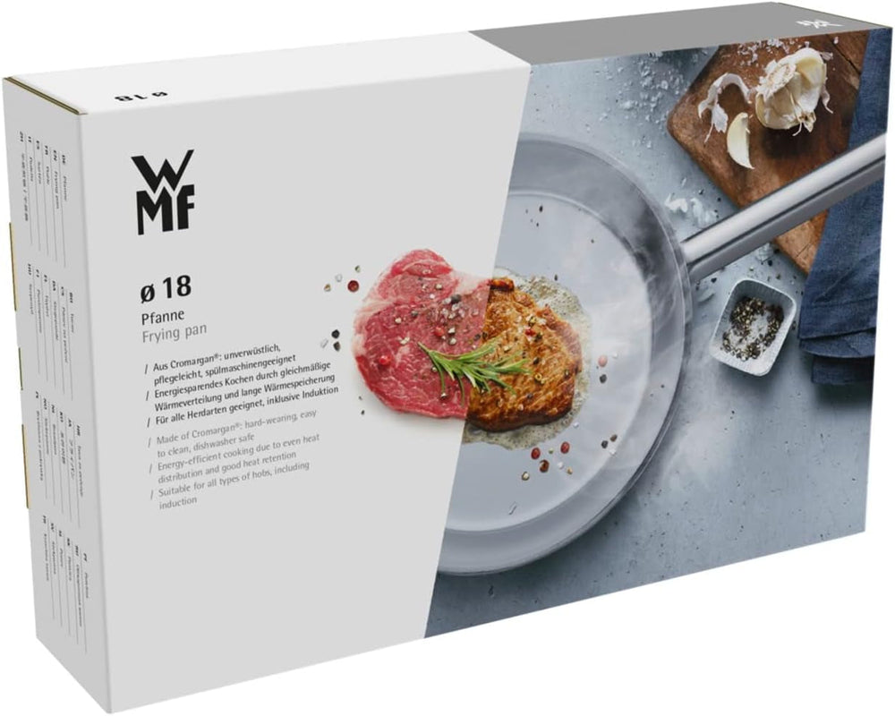 WMF Mini kleine Bratpfanne 18 cm, Cromargan Edelstahl poliert, Induktion Töpfe und Pfannen Naty Shop