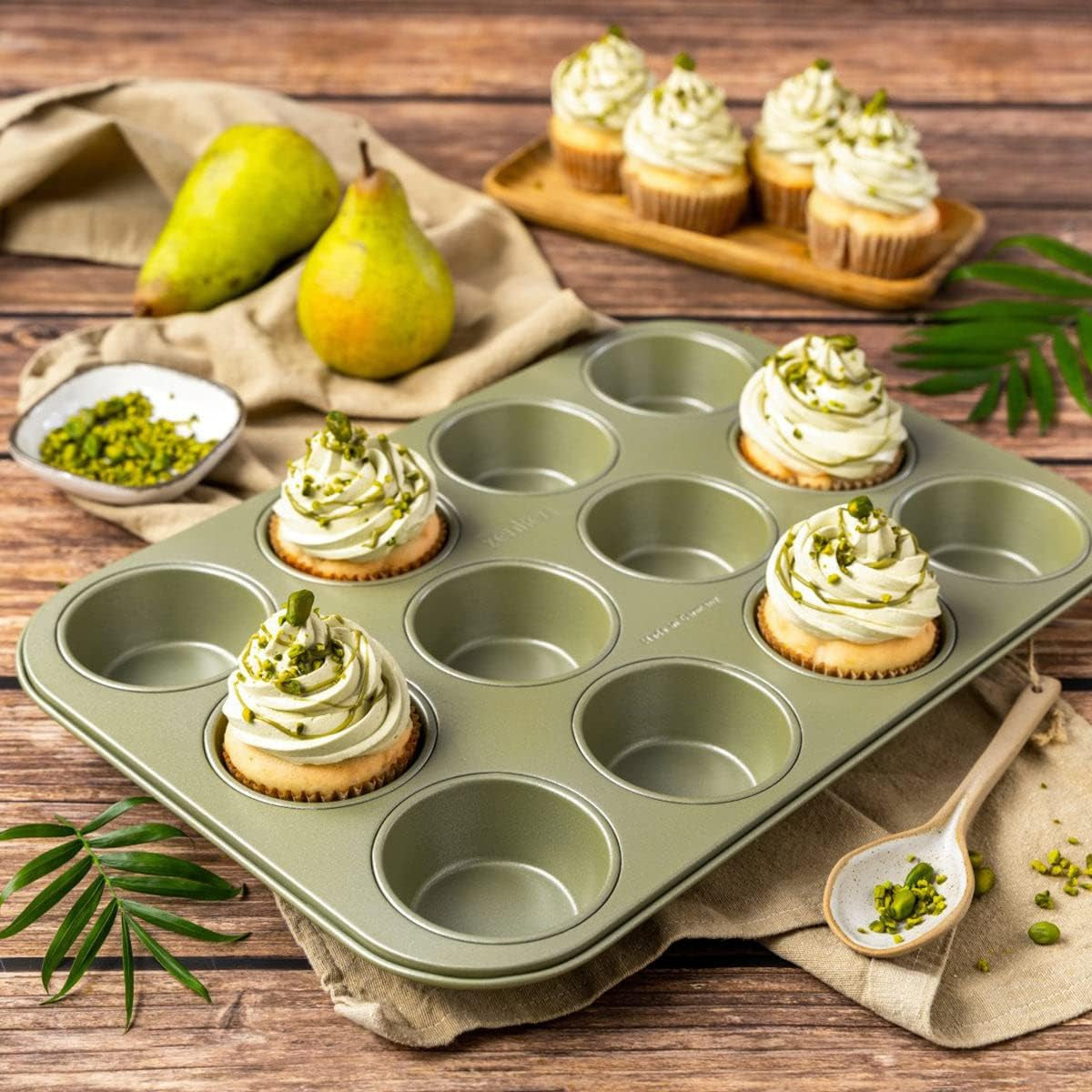 Zenker Muffinform Für 12 Stück – Ressourcenschonende Und Klimaneutrale Backform Für Muffins Und Cupcakes – 12Er Muffinblech Mit Veganer Antihaftbeschichtung Formen und Bleche zum Backen Naty Shop