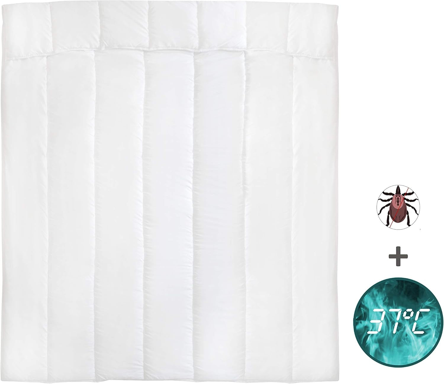 Plapumă cu protecție împotriva acarienilor și a prospețimii, 140 X 200 Cm Plapumi si pilote Naty Shop