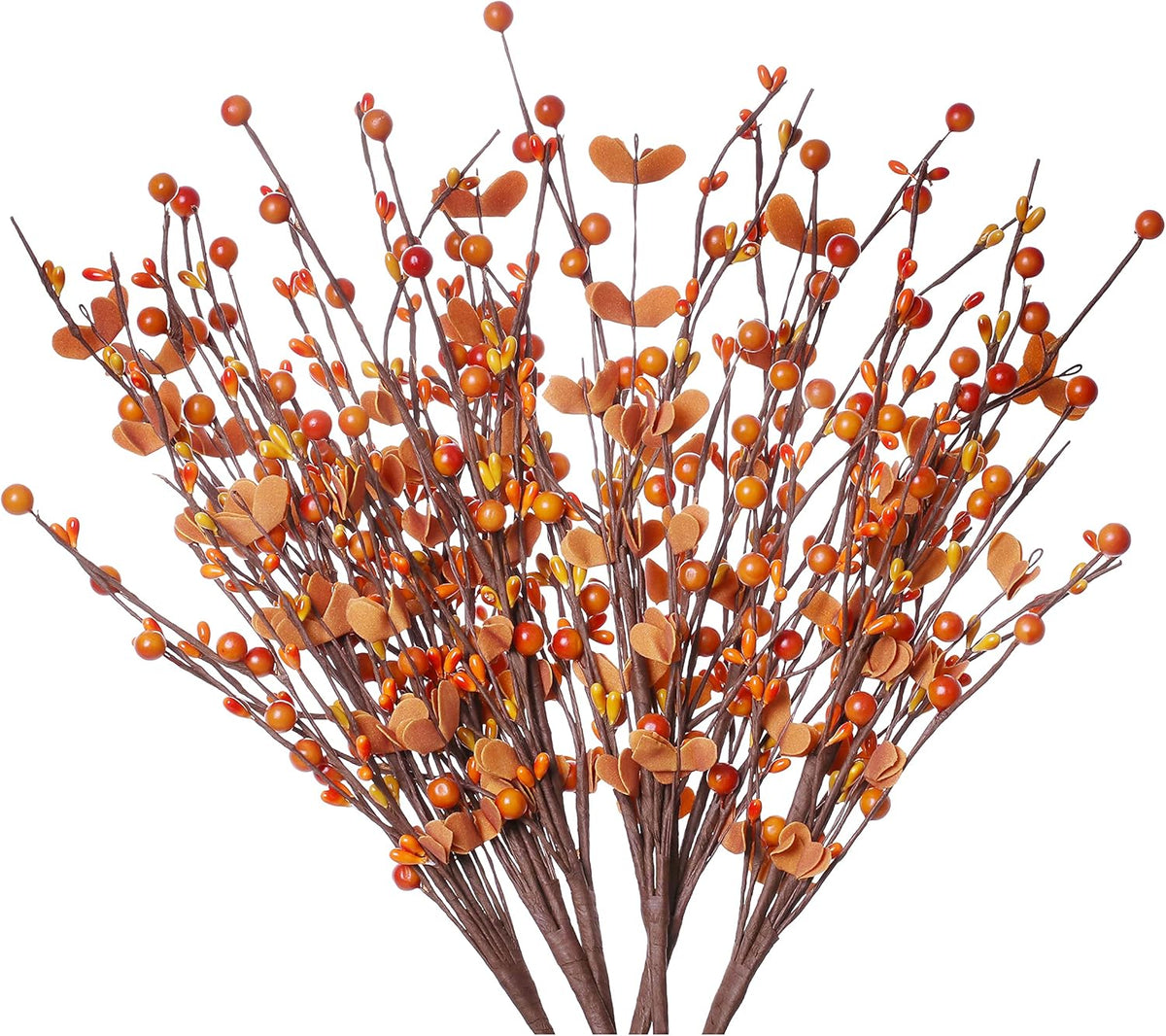 Herbstbeeren-Plektren (Rote Orangefarbene Beeren Und Blätter)