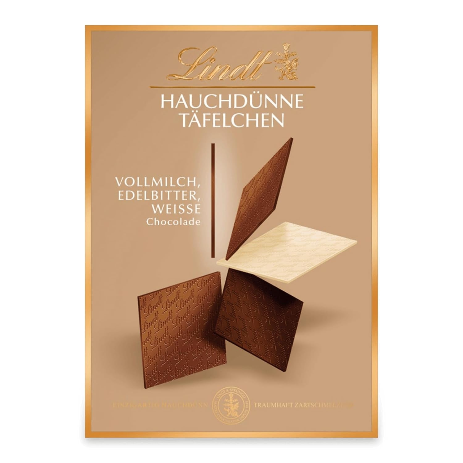 Lindt Chocolate Ultradünne dunkle Schokoladenriegel | 125 g | Ultradünne Tafeln feinster dunkler Schokolade | Besonders dünn und fein | Schokoladengeschenk (1 Packung)