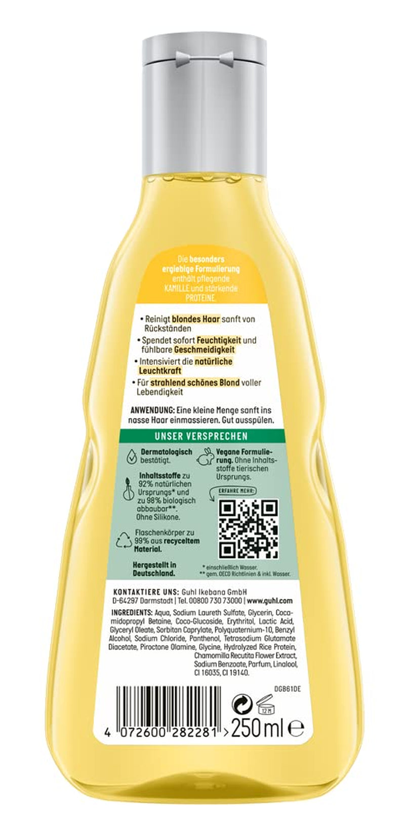 Guhl Blond Fascination Shampoo, Tipul de păr: Blond, Decolorat Duș și baie Guhl