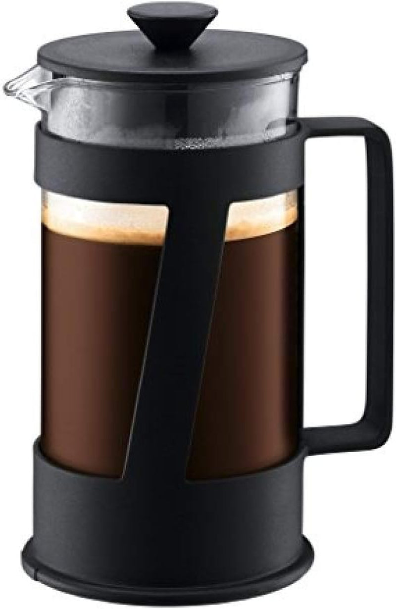 Cafetieră Bodum CREMA (sistem French Press, filtru permanent din oțel inoxidabil, capac de siguranță, 0,5 litri) neagră