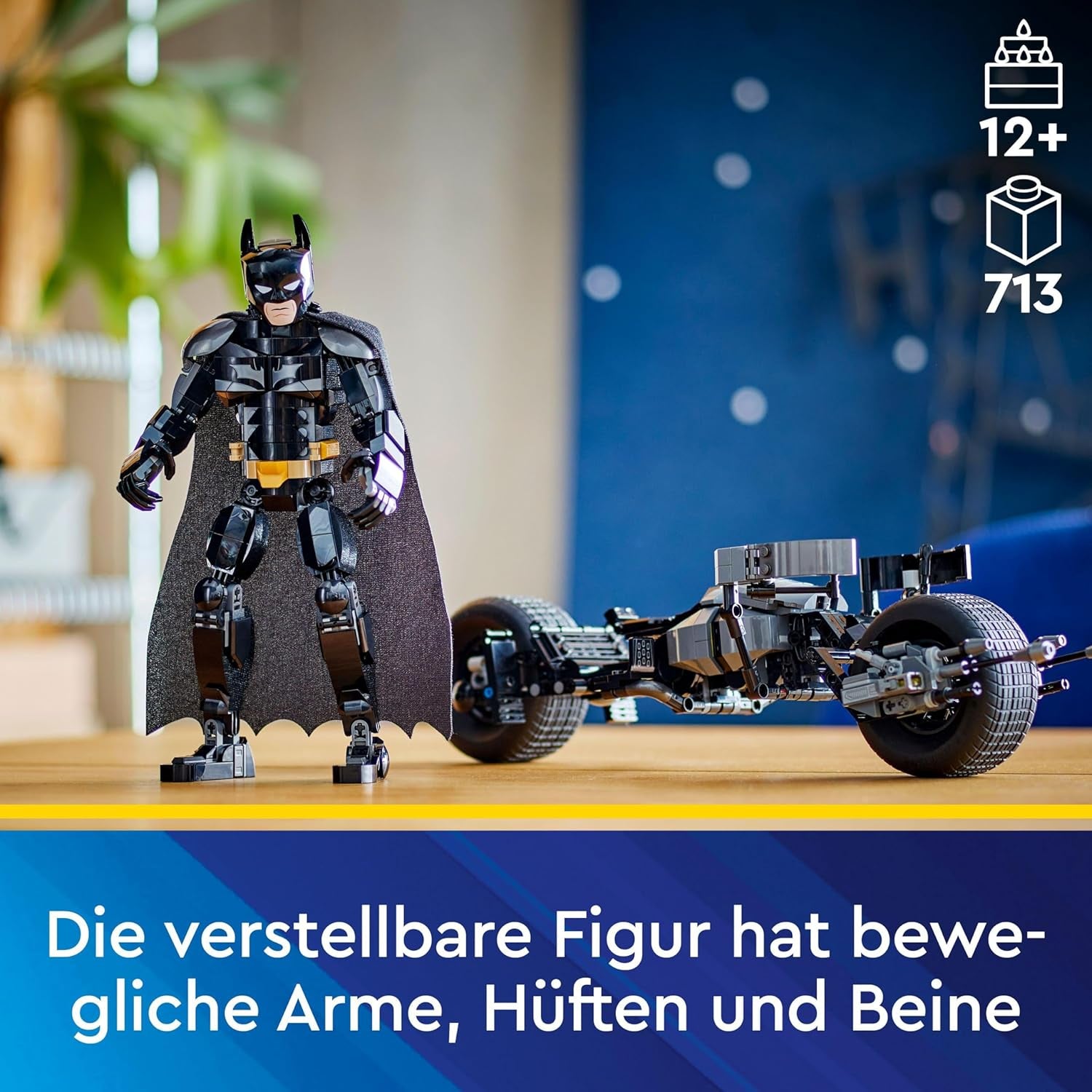 LEGO DC Batman: Batman-Bausteine mit Batpod, Superhelden-Filmspielzeug, Abenteuerspielset für Kinder, Geschenk für Jungen und Mädchen 76273 Bausets Besuchen Sie den LEGO-Store