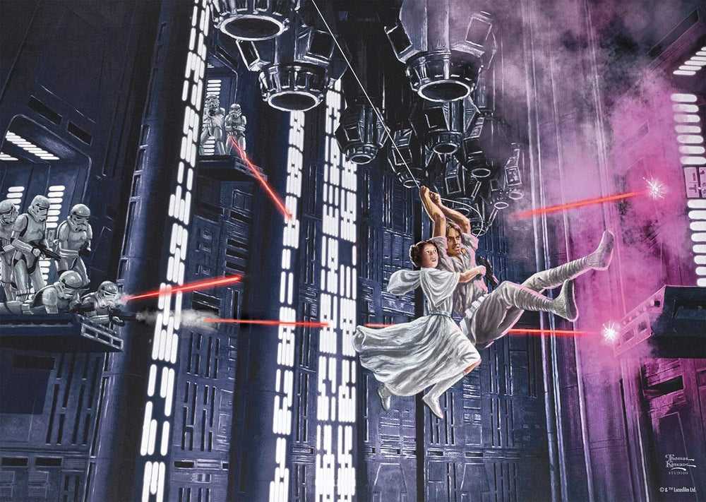 Schmidt Spiele 58429 Thomas Kinkade, Star Wars, pe fugă, puzzle jigsaw 1000 piese Puzzle Naty Shop