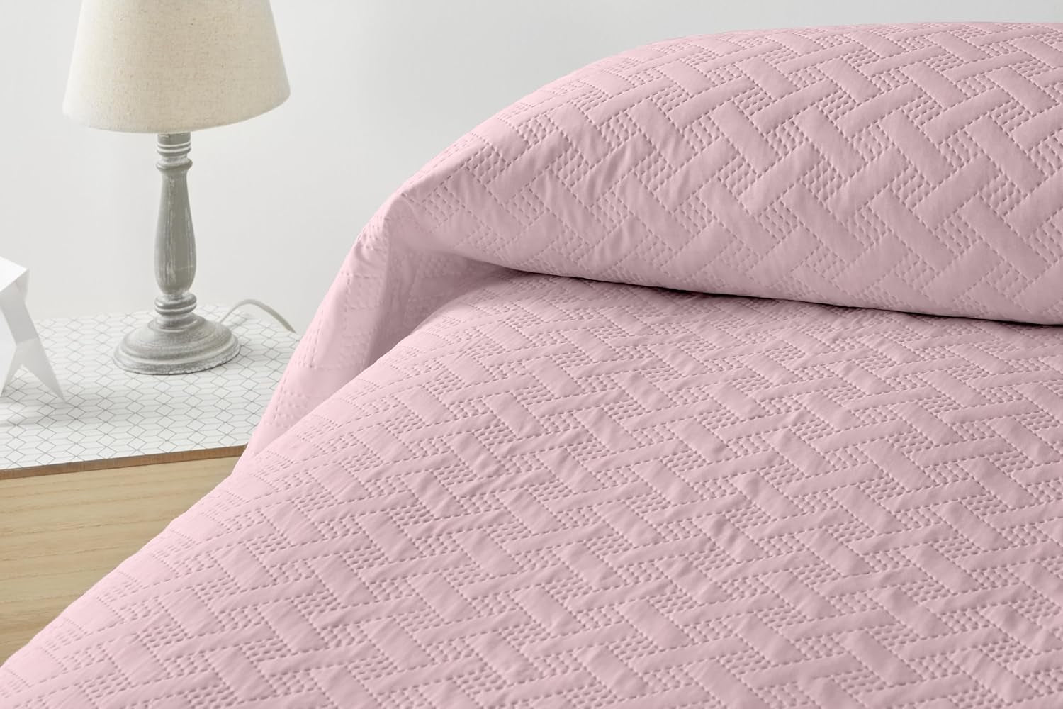 LISO – Tagesdecke für 105 cm – Bouti Bed Tagesdecke – Frühling und Sommer – 200 x 260 cm – rosa Betten und Decken Besuche den Degrees home-Store rosa Bett 105 cm