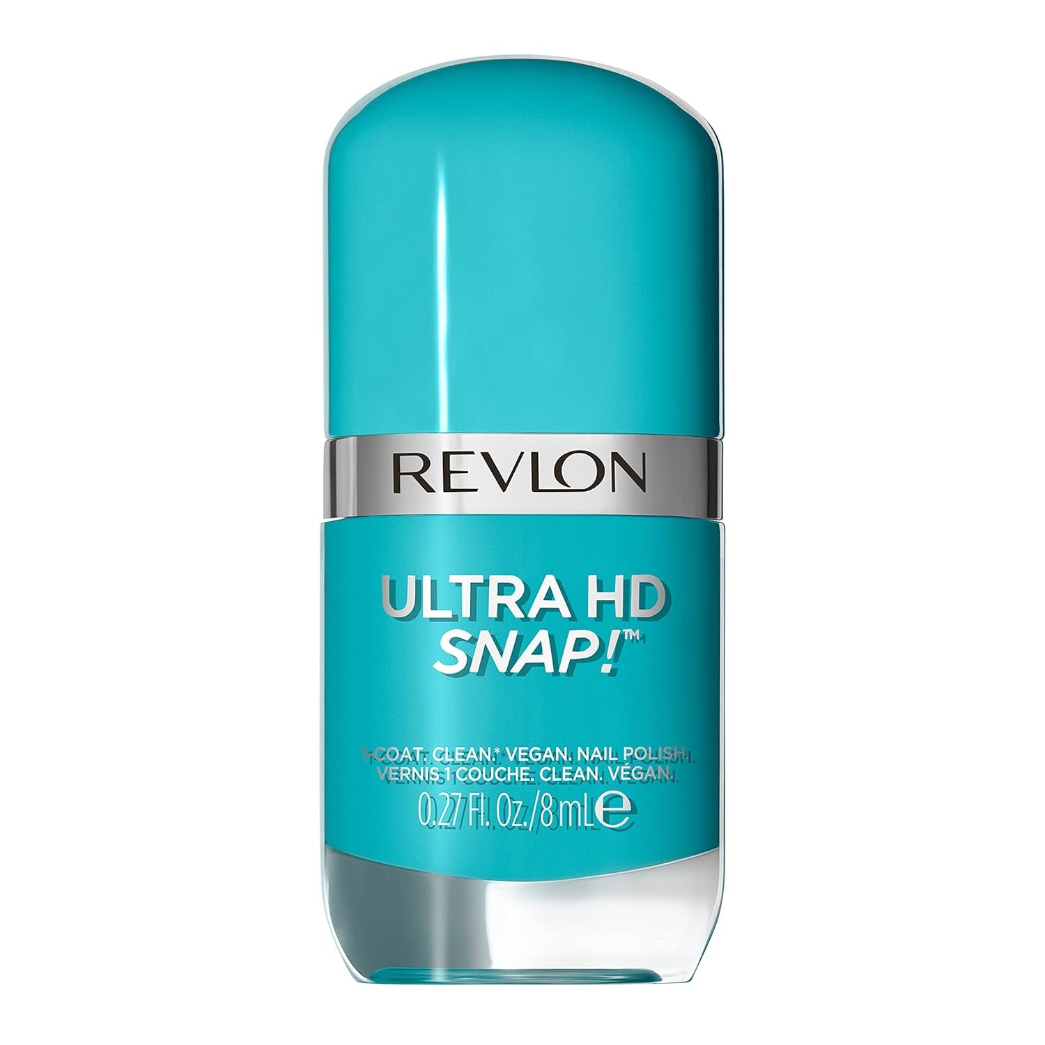 Revlon Ultra HD Snap Nagellack, langlebige vegane Formel, schnell trocknend und vollständige Deckkraft in einer Schicht, Farbe (8 ml), Rot und Schwarz (014), Unisex