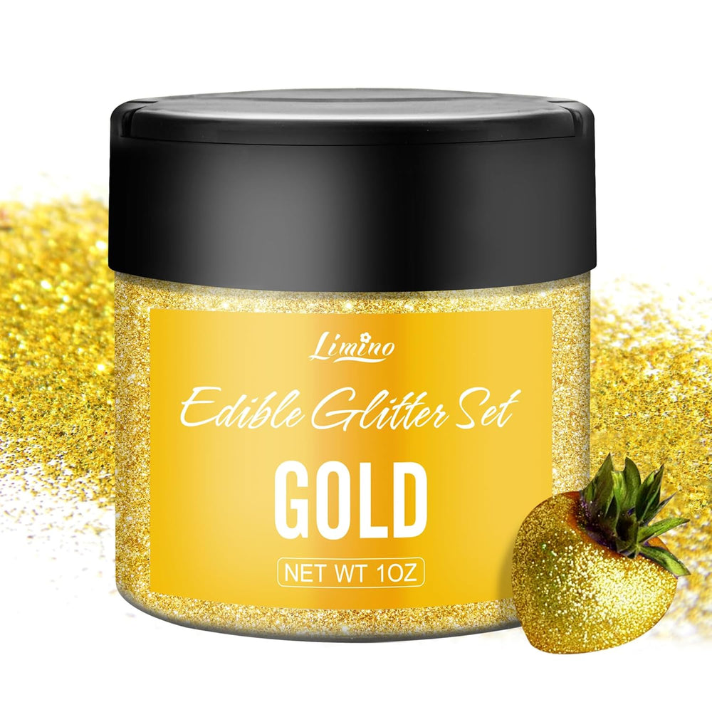 Schimmernder Glitzerstaub, essbarer Glitzer, 30 Gramm Naty Shop Gold