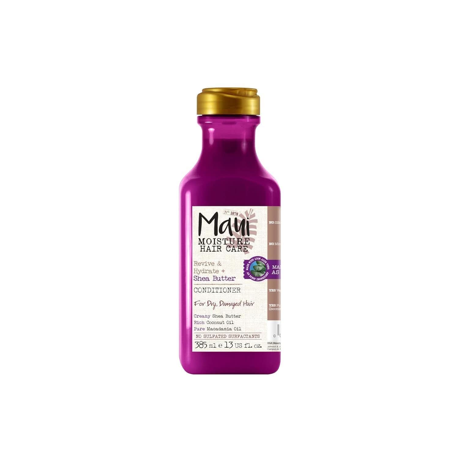 Maui Moisture Revive & Hydrate + Sheabutter, Shampoo oder Spülung, 385 ml Dusch- und Badespülung von Naty Shop