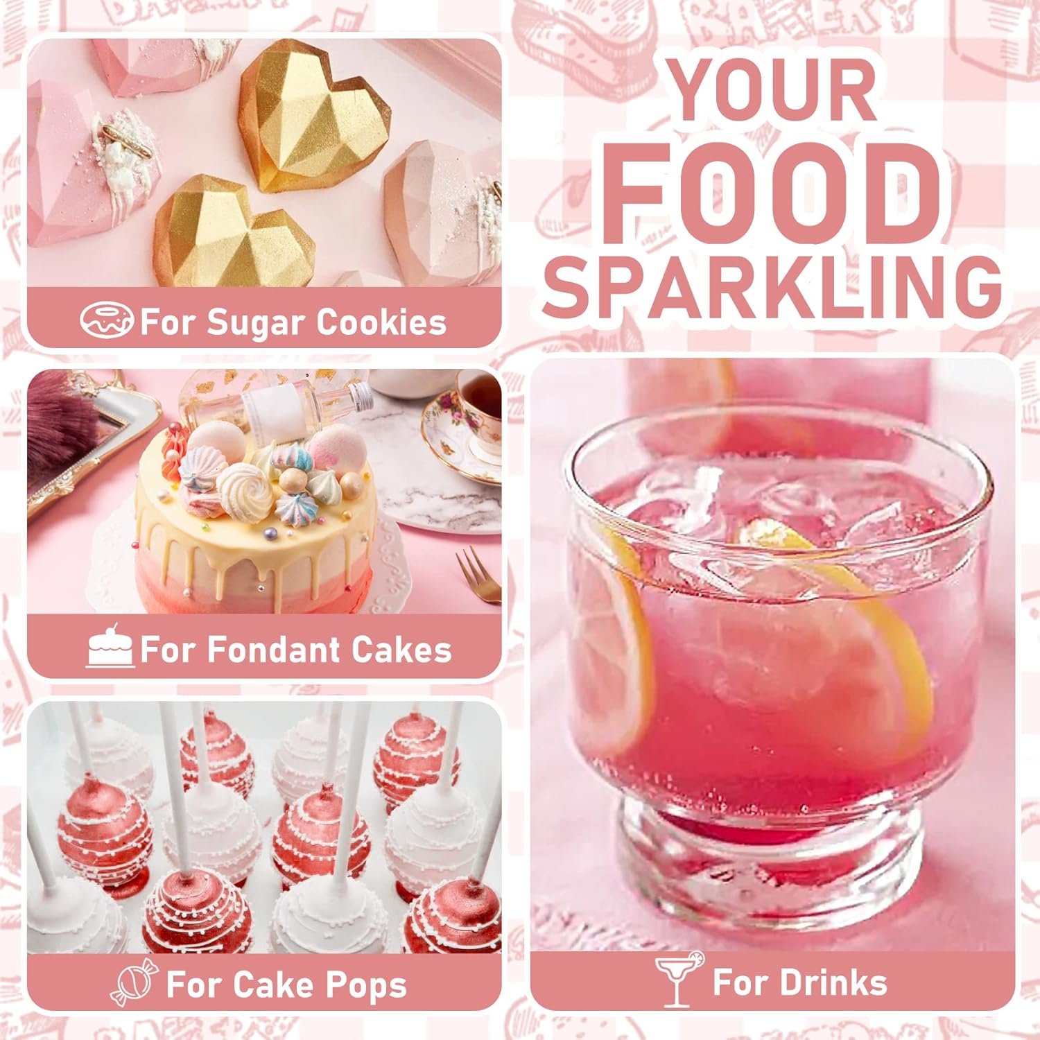 Schimmernder Glitzerstaub, essbarer Glitzer, 30 Gramm Naty Shop