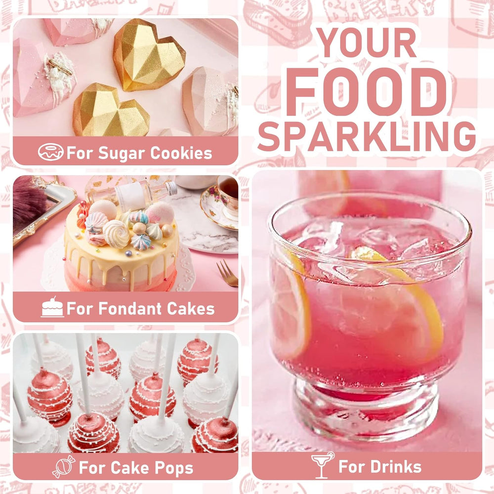 Schimmernder Glitzerstaub, essbarer Glitzer, 30 Gramm Naty Shop