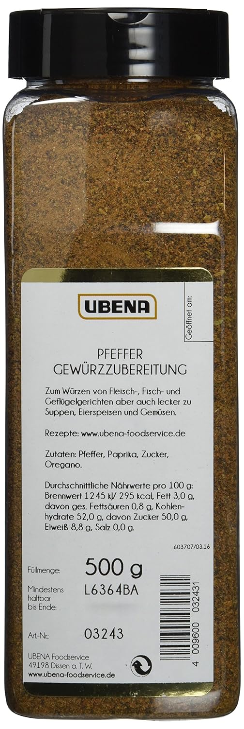 Ubena Pikanter Pfeffer 500 g – Frische und Qualität