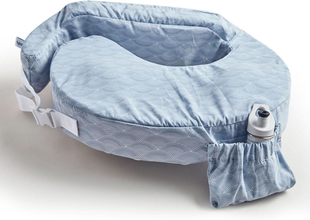 MY BREST FRIEND Baby Wild - Perna americană pentru alăptare, originală, ușor de întreținut Accesorii Hrana si Alaptare Bebe Naty Shop Albastru alb 57 X 40 X 14 Cm Husa: 100 poliester / umplutura: spuma 100 poliuretan, spumata la rece