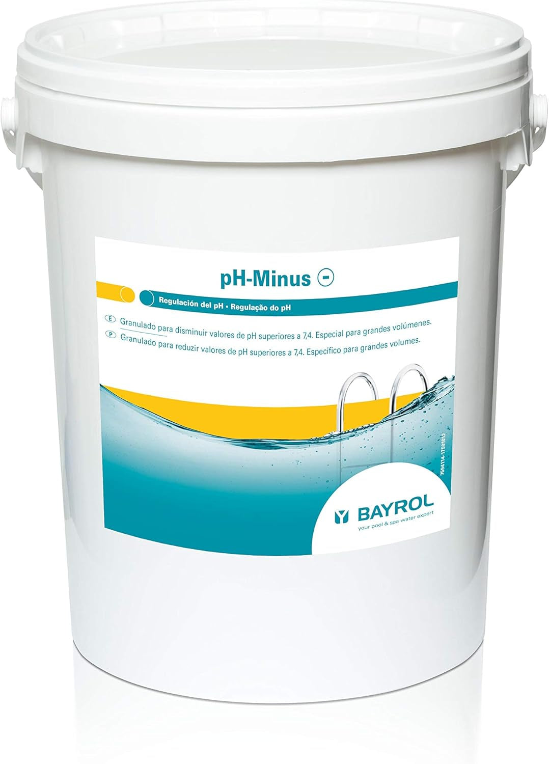 BAYROL e-pH-Minus Granulat 6 kg – reduziert schnell und effektiv zu hohe pH-Werte in Pools – einfache Dosierung direkt ins Wasser – inklusive Dosierbecher – pH-Senker – pH-Einstellung für Pools