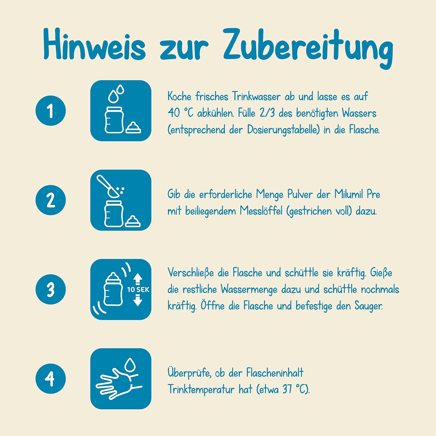 Milupa Milumil Pre, Milchpulver für Babys – Mit wichtigen Nährstoffen und ohne Palmöl – 800 g Naty Shop