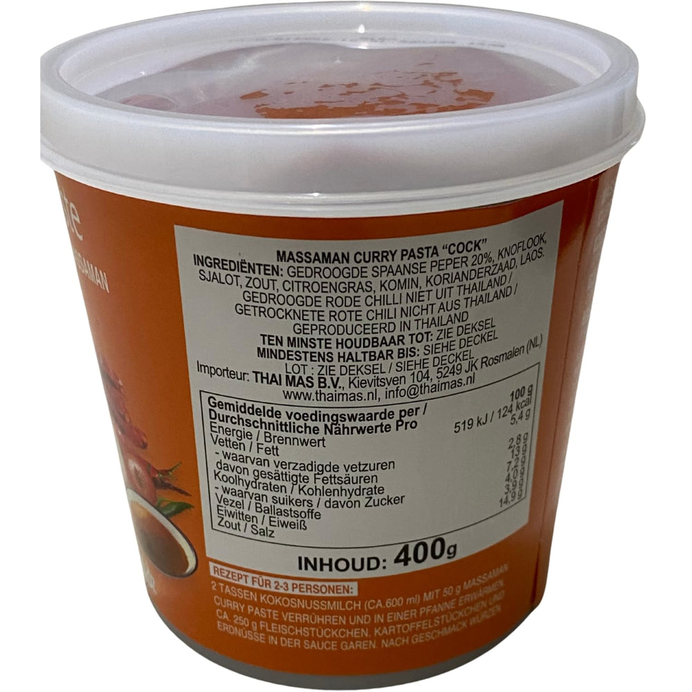 COCK - Matsaman Currypaste, (1 X 400 GR)