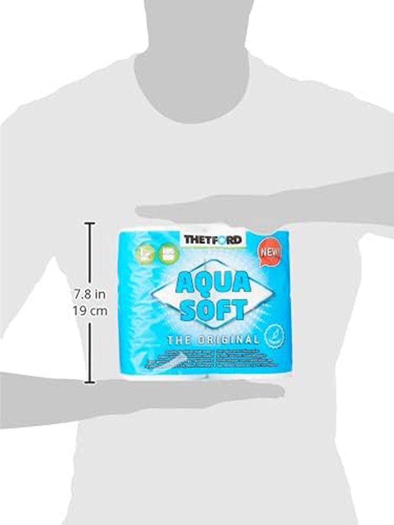 Hârtie igienică Aqua Soft Hârtie igienică pentru toalete mobile 4 role/butelii toalete de camping hârtie igienică pentru camping în aer liber