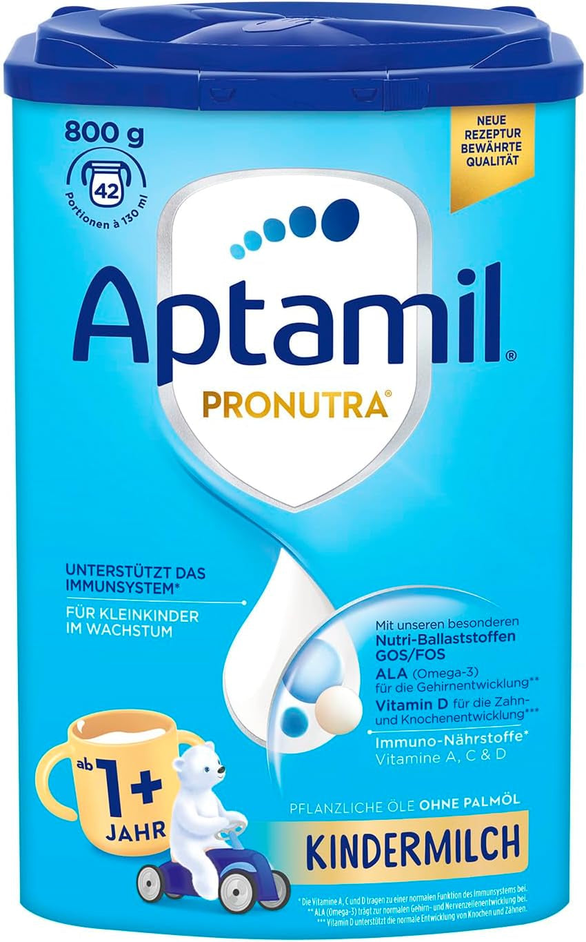 Babymilch Aptamil 1, 1 plus oder 2 plus – Für heranwachsende Kinder – Palmölfrei Naty Shop
