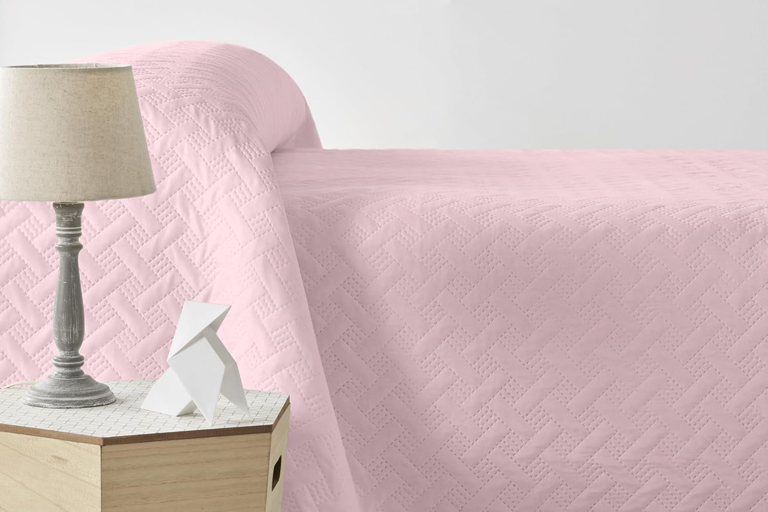 LISO – Tagesdecke für 105 cm – Bouti Bed Tagesdecke – Frühling und Sommer – 200 x 260 cm – rosa Betten und Decken Besuche den Degrees Home-Store