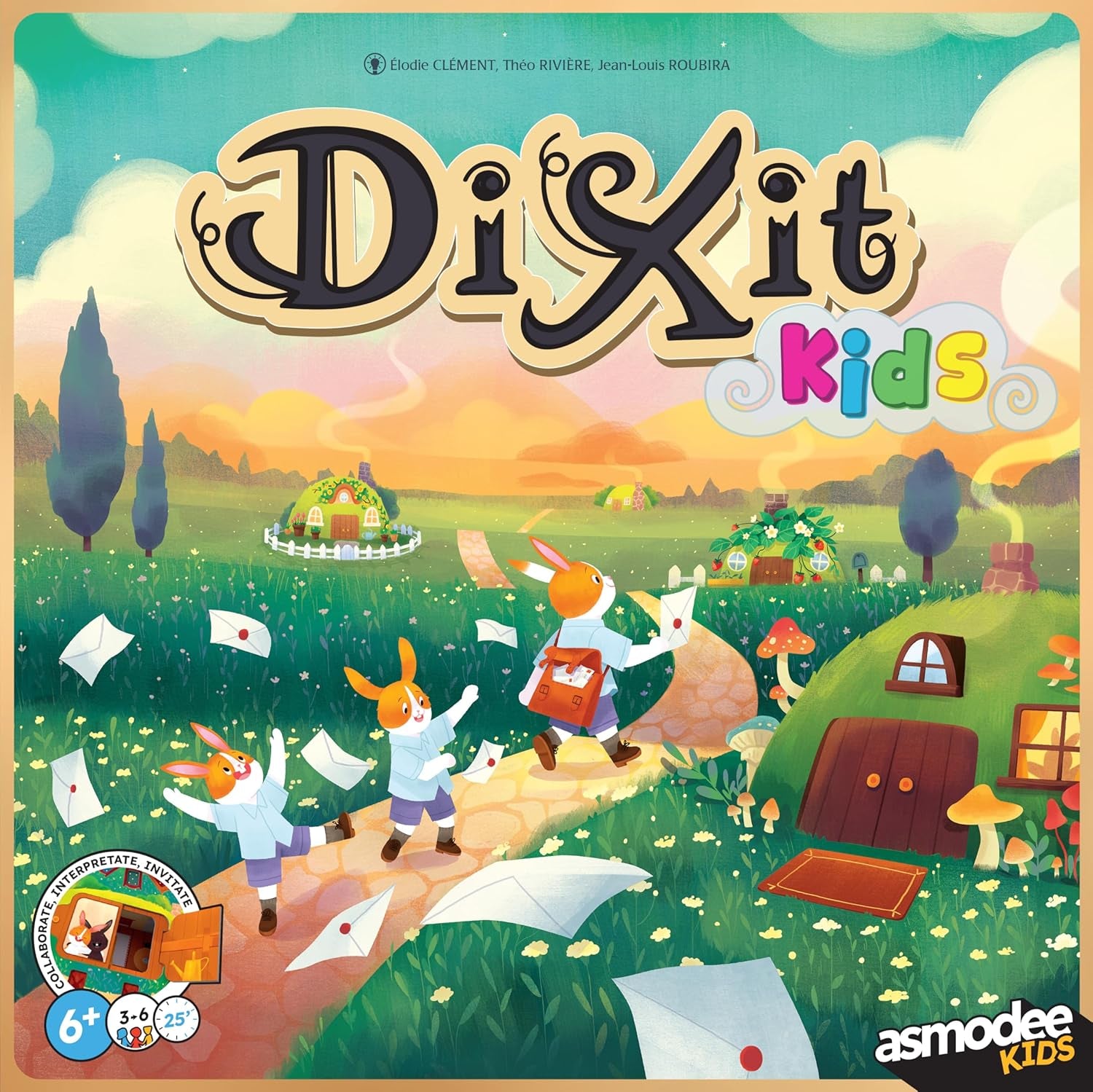 Asmodee Kids – Dixit Kids, Brettspiel für Fantasie und Fantasie für Kinder und die ganze Familie, illustrierte Spielkarten, 3-6 Spieler, ab 6 Jahren, 25 Min., italienische Ausgabe