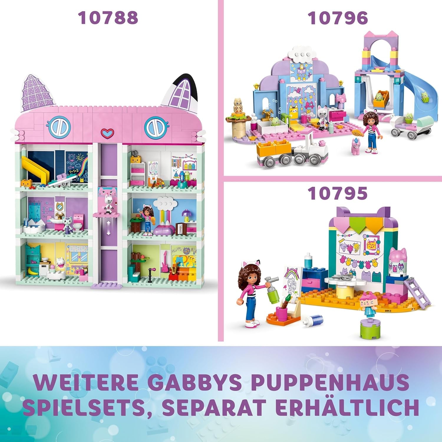 LEGO 4+ Gabbys Puppenhaus, Bastelspaß mit Babybox, Rollenspielset, kreatives Kunst- und Bastelset für Mädchen und Jungen ab 4 Jahren, Modellspielzeughaus 10795 Bausets Beuche den LEGO-Store