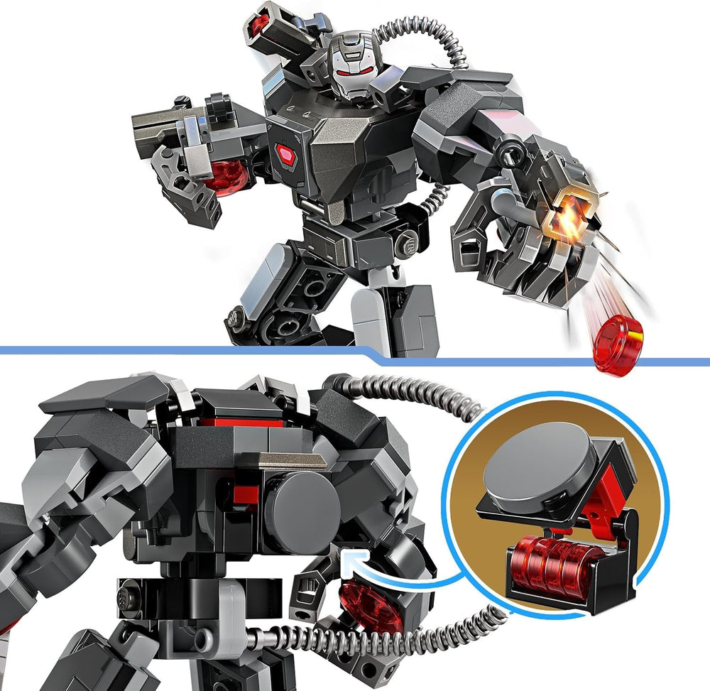 LEGO Marvel War Machine Mech 3-Shooter Super Hero Bauspielzeug für Kinder MCU Legendäre Actionfigur Geschenk für 6-jährige Jungen und Mädchen 76277 Bausets Beuche den LEGO-Store