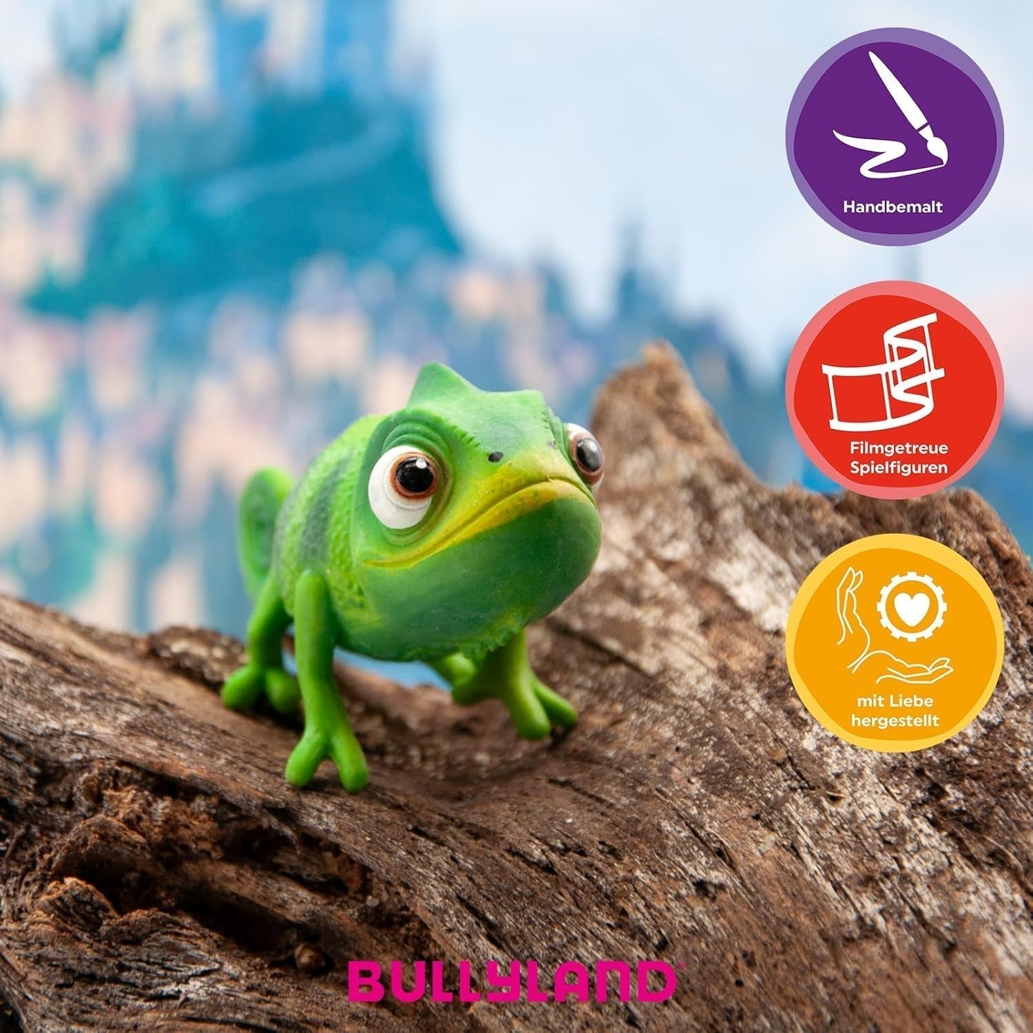 Bullyland 12422 - Pascal Chamäleon Figur von Walt Disney Rapunzel „Newly Reconfigured“, ca. 6 cm, detailgetreu, ideal als kleines Geschenk für Kinder ab 3 Jahren Actionfiguren Naty Shop