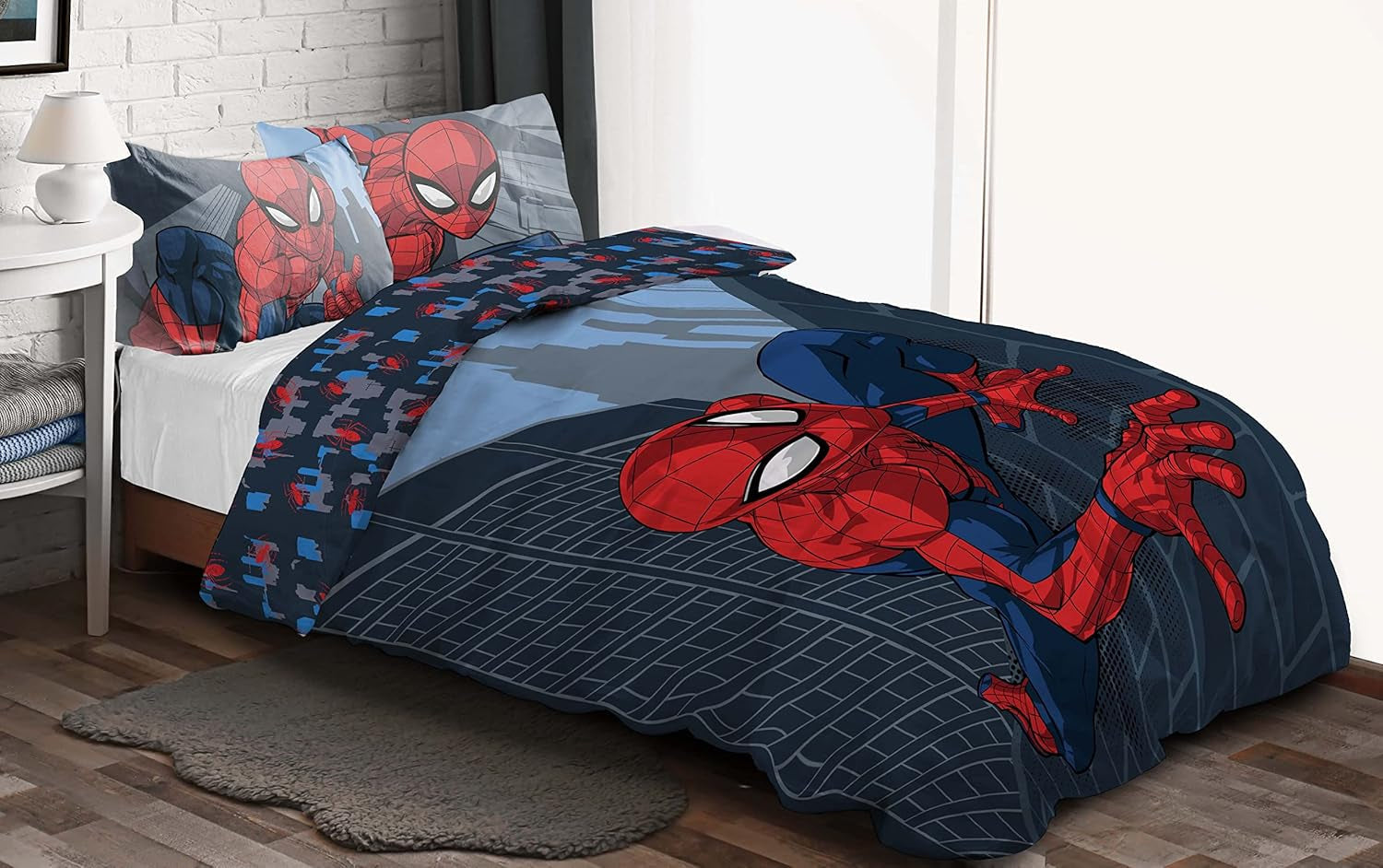 Lenjerie de pat pentru copii, unisex, printese si super eroi, 100% bumbac Lenjerie de pat - copii Naty Shop