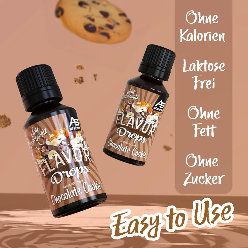 ALL STARS Flavour Drops, Aromatisierte Drops ohne Zuckerzusatz und ohne Kalorien – Süße und Aroma für Lebensmittel, 30 ml Süßstoffe Naty Shop