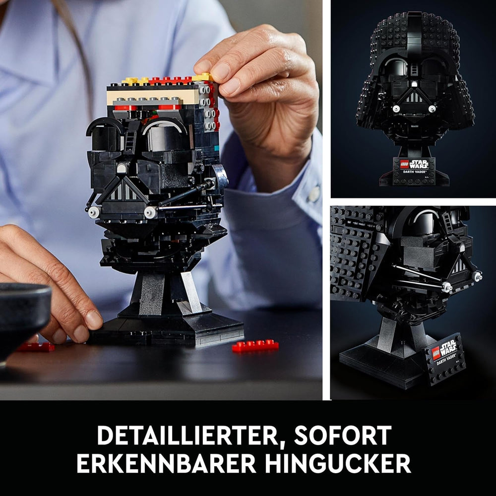LEGO Star Wars Darth Vader Helm-Bauset für Erwachsene, Geschenkidee für Männer, Frauen, Sie oder Ihn, Sammelmodell zum Bauen und Ausstellen 75304 Bausets Besuchen Sie den LEGO-Store