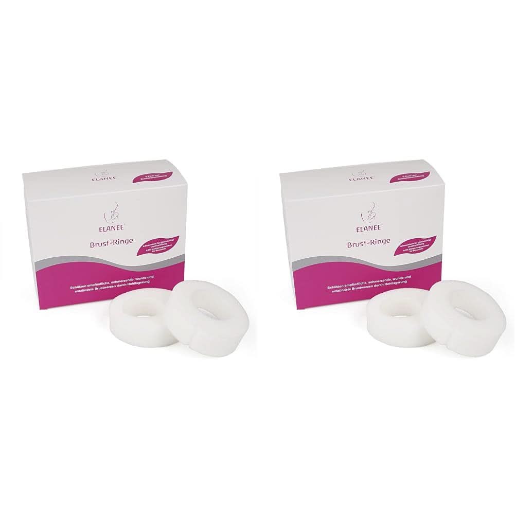 ELANEE Brust-Ringe, Schutz Der Brustwarze Bh-Kontakt Durch Hohllagerung, Ideal Bei Wunden, Entzündeten Brustwarzen Durch Stillen, 10 Stück (222-00) Zubehör Essen und Stillen Bebe Naty Shop 10 Stück (2Er Pack)