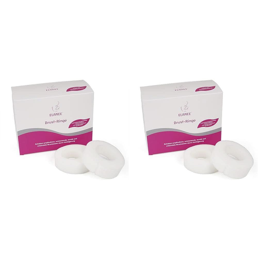 ELANEE Brust-Ringe, Schutz Der Brustwarze Bh-Kontakt Durch Hohllagerung, Ideal Bei Wunden, Entzündeten Brustwarzen Durch Stillen, 10 Stück (222-00) Zubehör Essen und Stillen Bebe Naty Shop 10 Stück (2Er Pack)