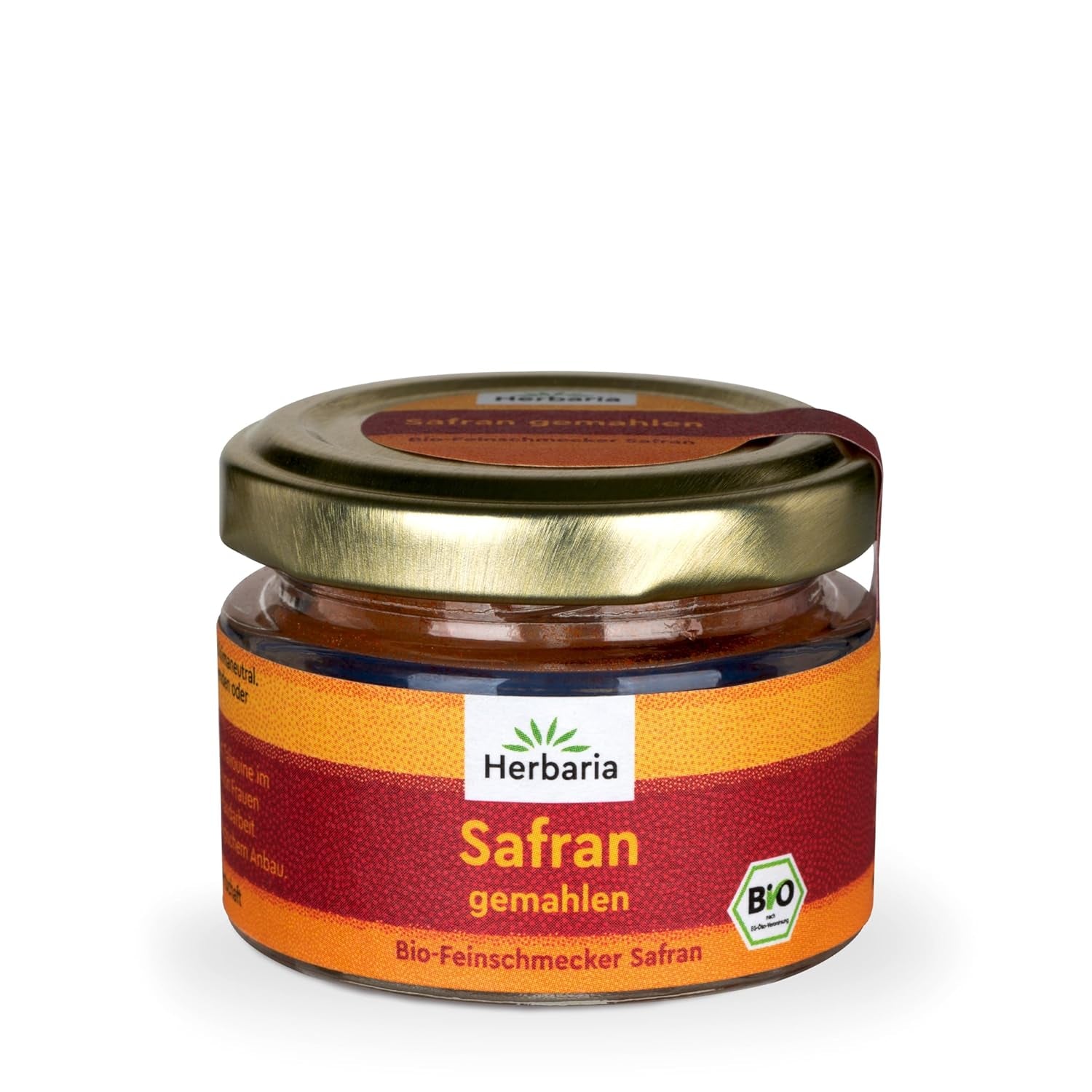 Herbaria Safran-Fäden bio 0,5g im Glas – Bio Saffron-Fäden aus dem bereicht Safran-Ort Taliouine in Marokko – Safranfäden in Premium Bio-Qualität – Saffron Premium - Safran première catégorie