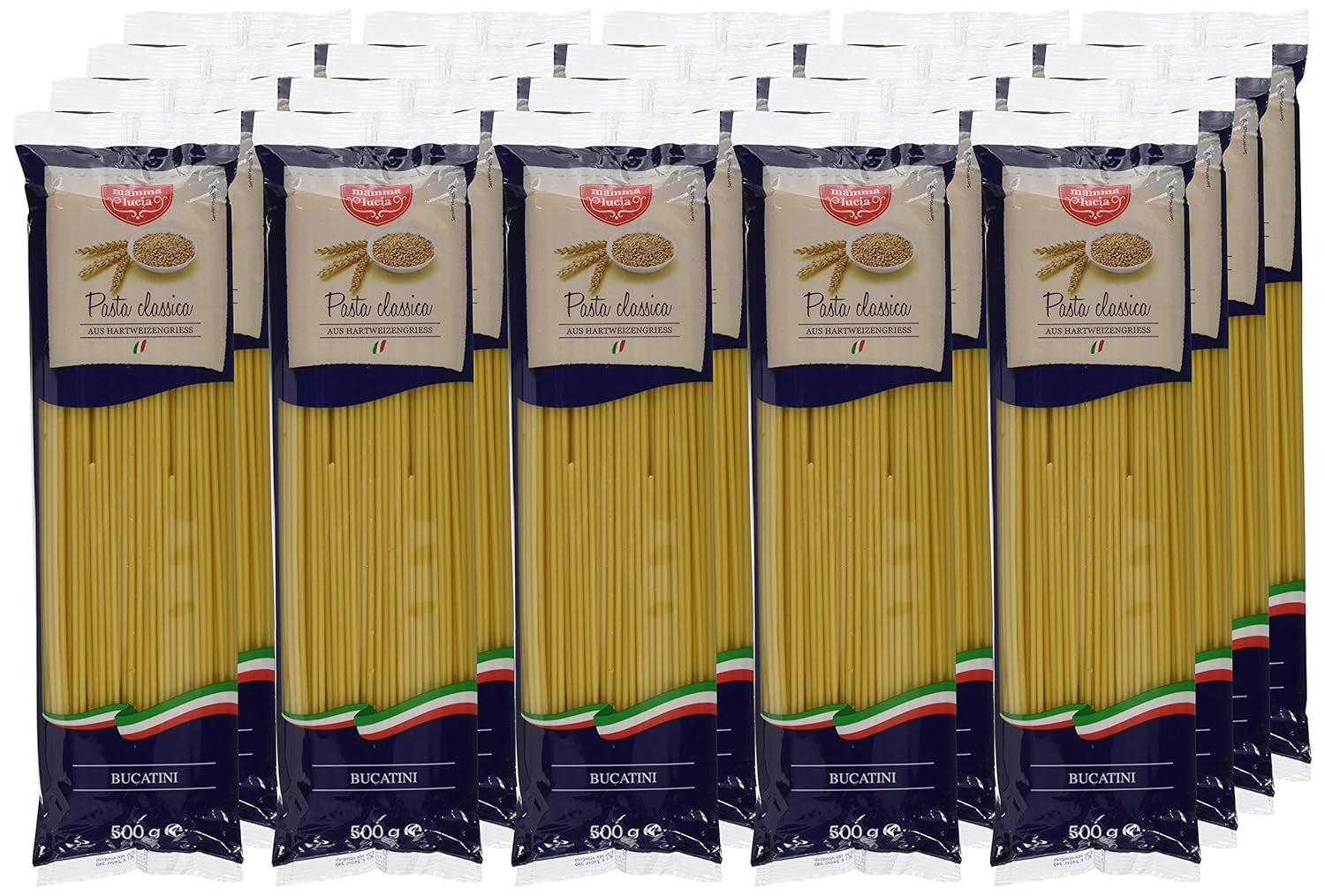 Pasta Bucatini - Makkaroni, 20er Pack (20 x 500 g)
