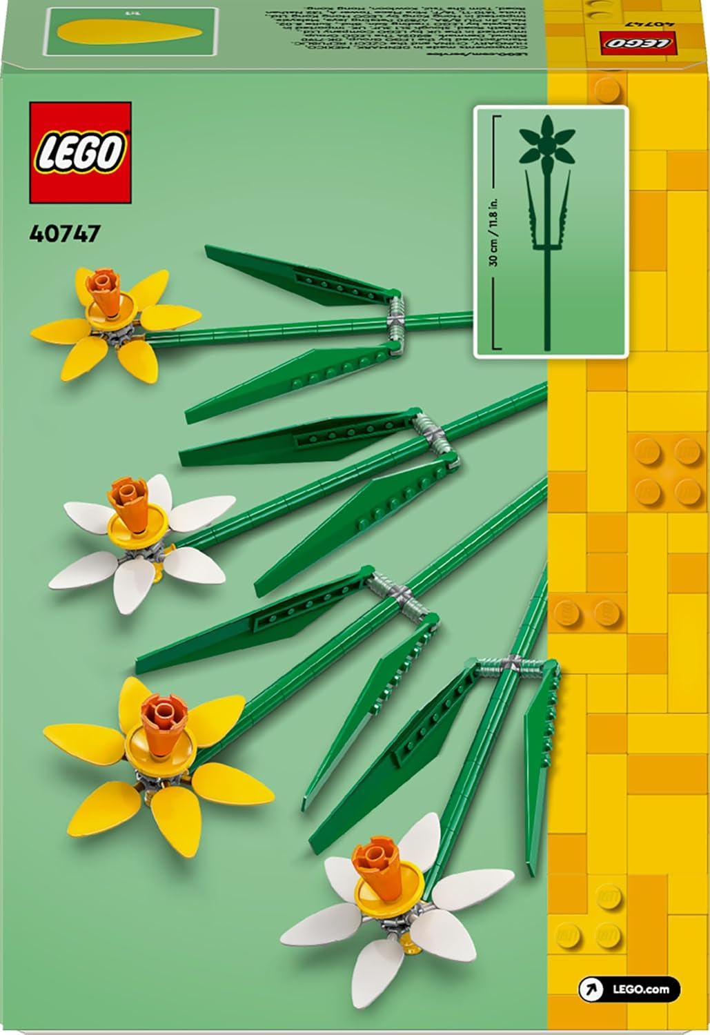 Narzissen LEGO Botanicals – Ostergeschenke für Mädchen und Jungen – Künstliche Blumen für Kinder – Blumenstrauß als Zimmer- oder Bürodekoration – Geschenk für Frauen – 40747 Bausets Besuchen Sie den LEGO-Store