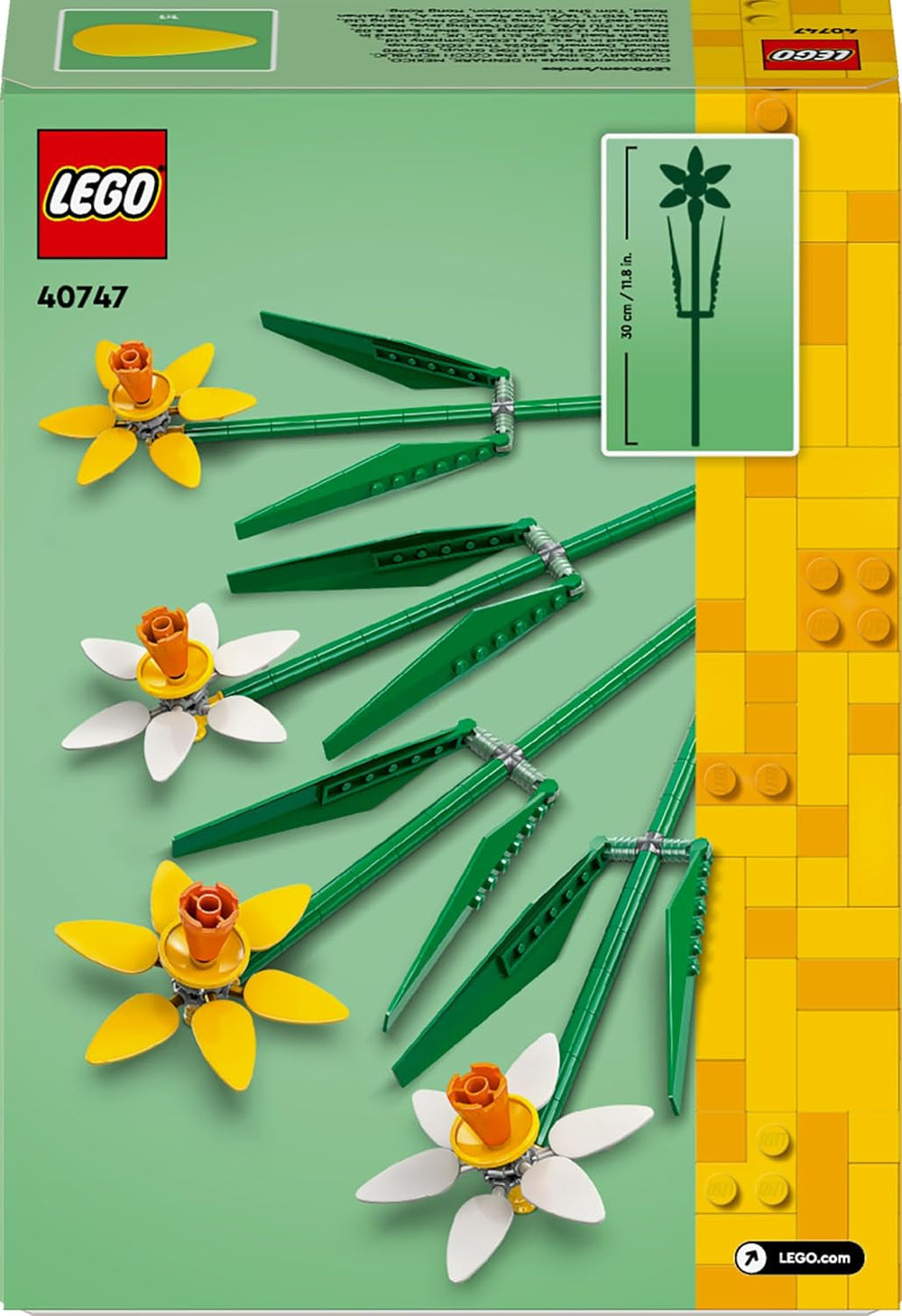 Narzissen LEGO Botanicals – Ostergeschenke für Mädchen und Jungen – Künstliche Blumen für Kinder – Blumenstrauß als Zimmer- oder Bürodekoration – Geschenk für Frauen – 40747 Bausets Besuchen Sie den LEGO-Store