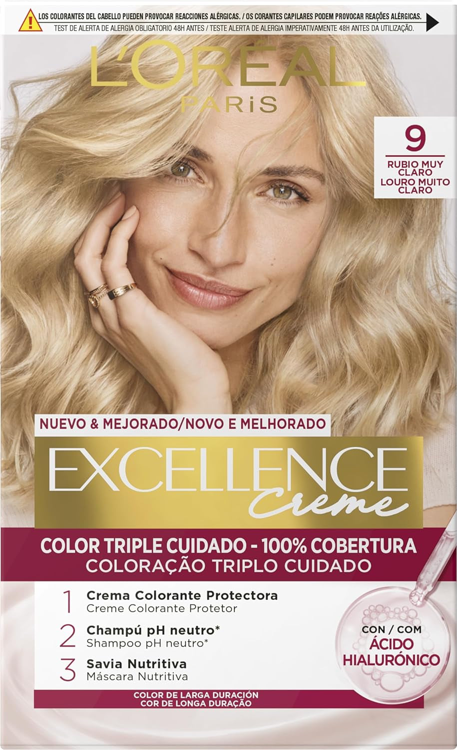 L'Oreal Excellence Creme N.1 Vopsea pentru par Naty Shop 9 1 bucată (pachet de 1)