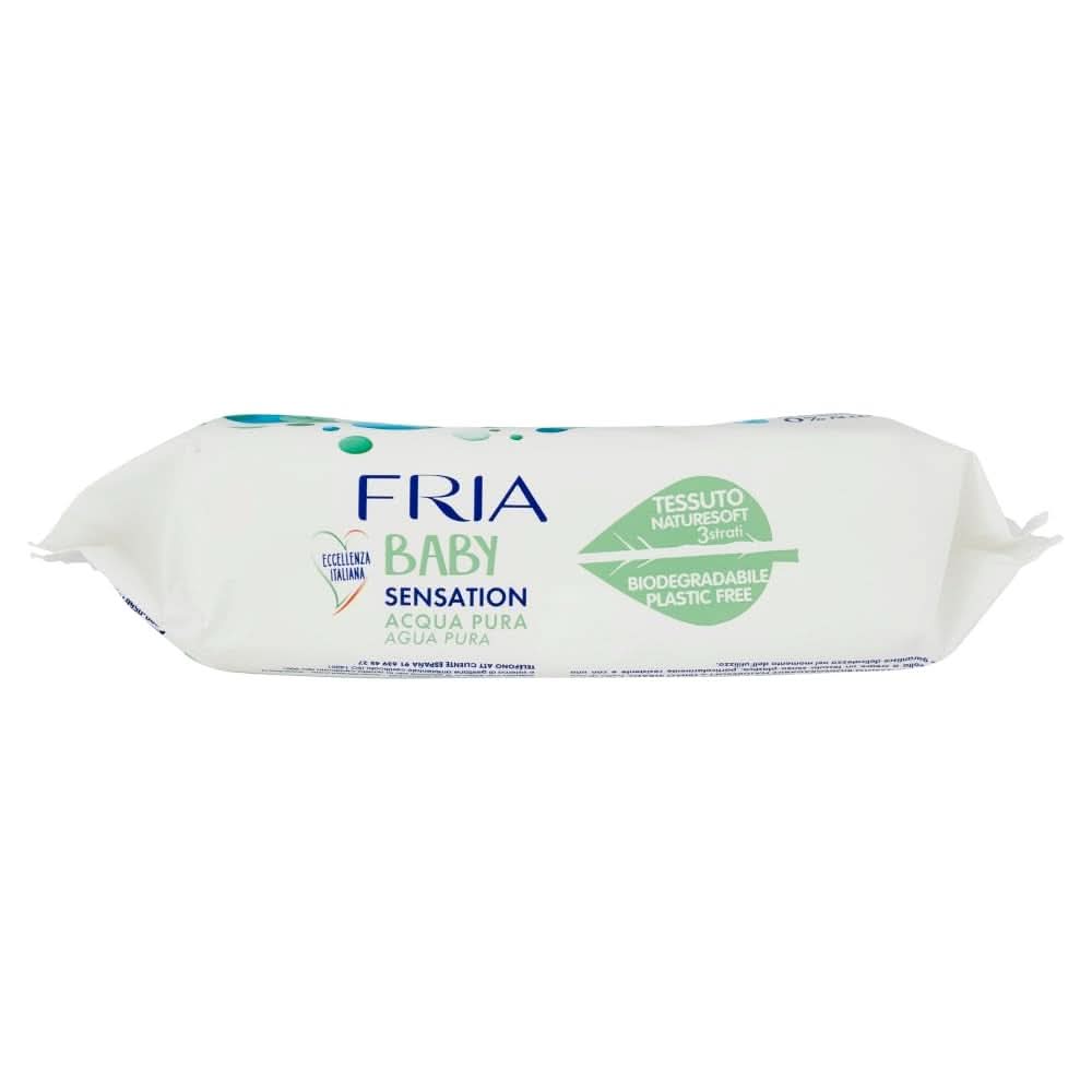 Baby Sensation Windelwechseltücher mit reinem Wasser, 98 % gereinigte Wasserformel mit hautreinigender Wirkung, dermatologisch getestet, Sparpaket Baby Wet Wipes Naty Shop