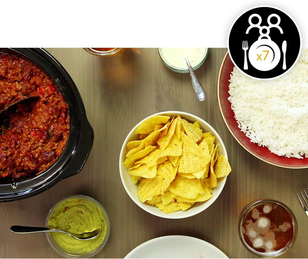 Crockpot, Slow Cooker elektronisch, 5,7 L (5-6 Personen) Slow Cooker Naty Shop