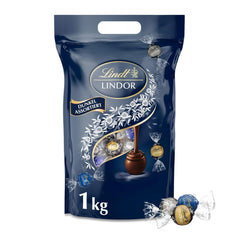 Lindt LINDOR Chocolate Balls Dark Mixture, pungă de 1 kg, resigilabilă Bomboane de Ciocolata Naty Shop Default Title