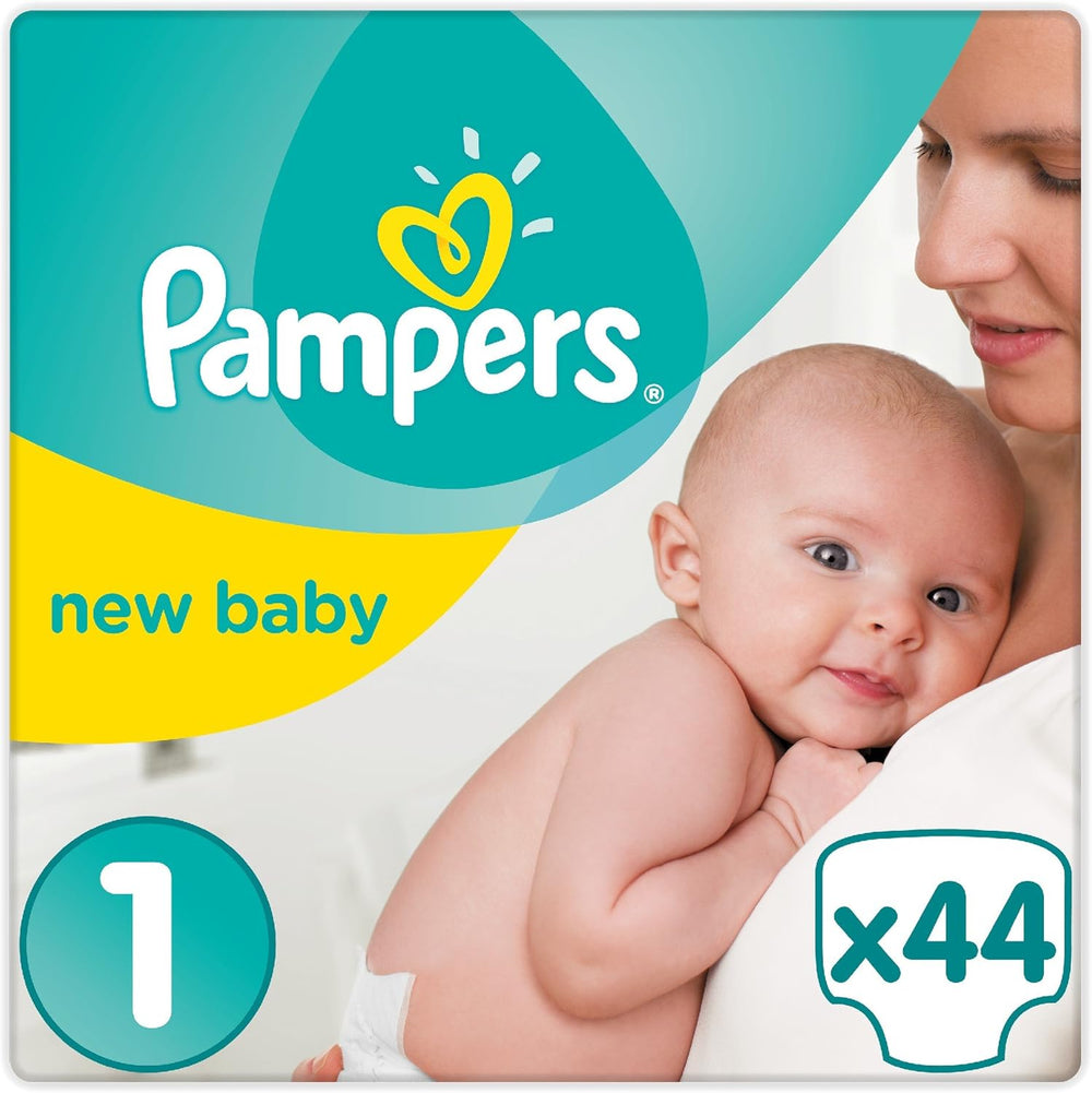 Pampers New Baby Größe 1 Neugeborene 2-5 kg ​​Transportpackung, 4er Pack (4 x 23 Stück)