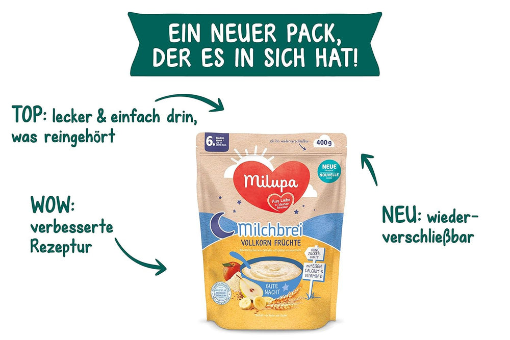 Milupa Milchbrei Butterkeks – Brei für Kinder ohne Palmöl Mutter und Kind Naty Shop