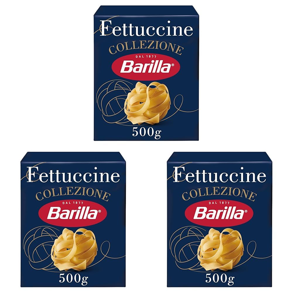 Pasta Barilla Collezione Fettuccine, (1 x 500 g) (3er Pack)
