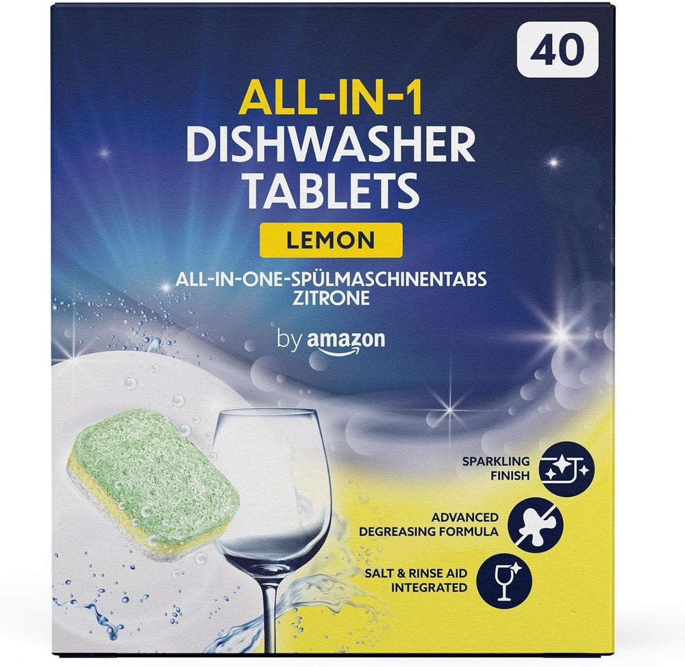 All-In-One-Geschirrspülertabletten, Zitrone, 40 Tabletten Naty Shop Kitchen Detergents