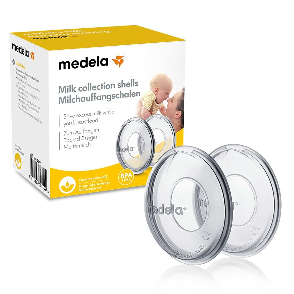 Medela Milk Collection Shells – BPA-, aus weichem, flexiblem Silikon, inklusive 2 Stück. Zubehör für Lebensmittel und Stillen. Bebe Naty Shop