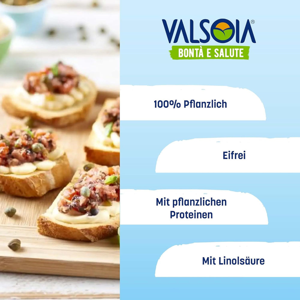 Eifreie Soja-Mayonnaise auf pflanzlicher Basis, ideal für Veganer und Vegetarier, vielseitig in der Küche einsetzbar, 4 x 150 ml